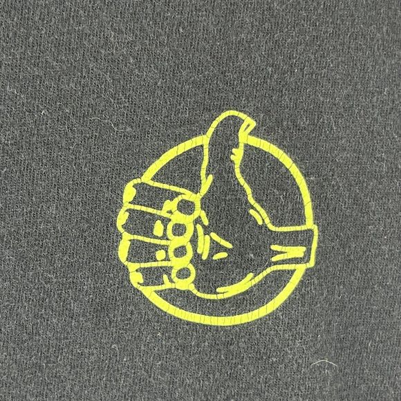 Vans T Shirt Mens Large Black Off The Wall Long Sleeve Knit Classic Fit Tee - Picture 5 of 15